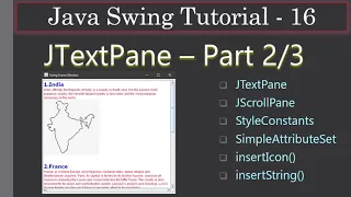 JTextPane StyleConstants SimpleAttributeSet Part Java Swing Tutorial