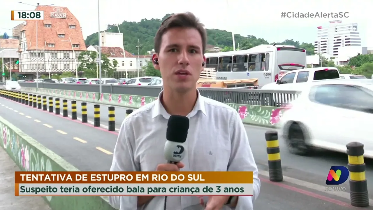 Tentativa de estupro em Rio dos Sul: suspeito teria oferecido bala para criança de 3 anos