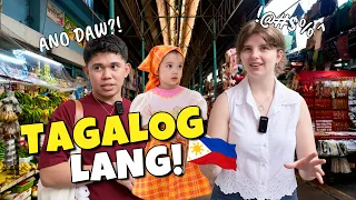 BAWAL ENGLISH! Habang Namimili Kami sa Palengke ng Filipiniana Dress Para sa Anak Namin
