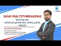 setName getName setId getId isAlive in Java Multithreading By Ashish Gadpayle