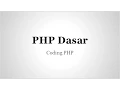 Tutorial PHP Pemula konsep program variabel dan fungsi dasar