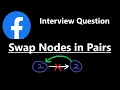 Swap Nodes in Pairs - Apple Interview Question