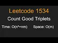 Count Good Triplets - Leetcode 1534