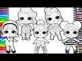 Glitter LOL Surprise Dolls Coloring pages LOL Surprise Coloring Book for Kids Queen Bee Splash Queen