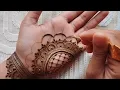 Easy mehndi design Simple mehndi design front hand Easy mehndi design front hand Mehandi design