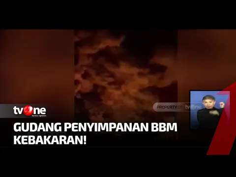 Gudang Penyimpanan BBM di Kecamatan Gelumbang Muara Enim Kebakaran