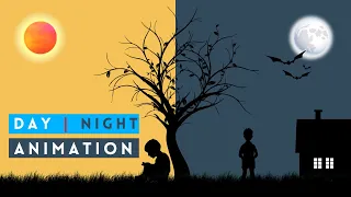 Day Night Simulation with pure CSS and JavaScript