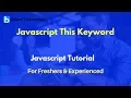 Javascript This Keyword JavaScript Tutorial For Beginners