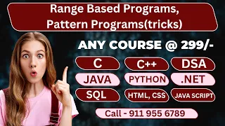 C Language Tutorial Range Based Programs and Pattern Programs By Srinivas TechidZ