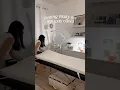 Getting the treatment room ready for my wax client