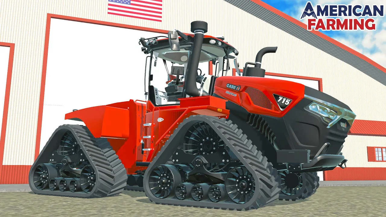 NEW CASE 715 QUADTRAC IN AMERICAN FARMING!