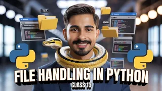 File Handling in Python File Input Output Python Programming Python Tutorial - Class 13
