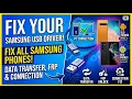 All Samsung USB Driver Connection Fix 2026 Data Transfer FRP Bypass Driver Setup