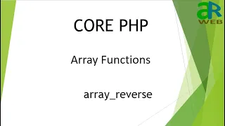 - array