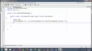 19 Inputting a float value in Java using BufferedReader