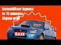 Subaru imprezza alarm immobiliser bypass