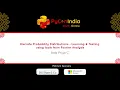 Talk Discrete Probability Distributions Learn Test with tools from Fourier Analysis - Bala Priya