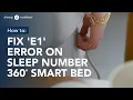 How To Fix An E1 Error On A Sleep Number 360 Smart Bed