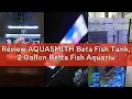 Review AQUASMITH Beta Fish Tank 2 Gallon Betta Fish Aquariums with Filter Light for Men Fish Ta