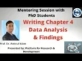 WRITING CHAPTER 4 DATA ANALYSIS AND FINDINGS