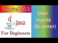Java Tutorial - 3 JavaFX GUI User Inputs Scanner