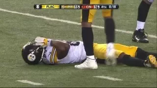 Antonio Brown knocked out by Vontaze Burfict