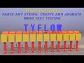 TyFlow Dynamic Text Generator Test