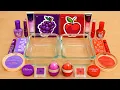Download Lagu Grape vs Apple - Mixing Makeup Eyeshadow Into Slime ASMR