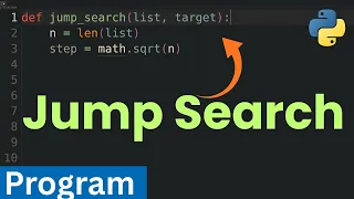 Jump Search Algorithm in Python Step-by-Step Tutorial Program