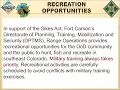 Fort Carson-Pinon Canon 2021 Safety Brief