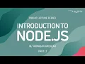 LIVE Coyotiv Public Lecture Series INTRODUCTION TO NODE JS - PART 2