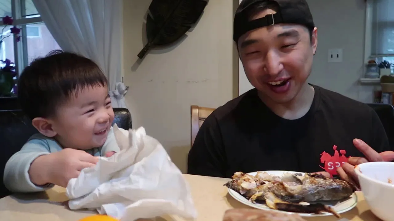 Mukbang with Baby Noah