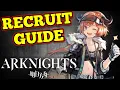 Recruit Guide Class Tags Arknights
