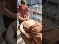 Scapula Massage with a View of Place Ville Marie Deep Shoulder Blade Release in Montreal