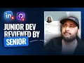 Junior Developer Gets full Application profile review by a Senior Developer