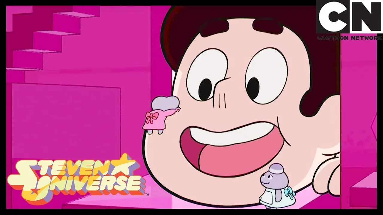 The Pebble Gems are excited to see Steven | Familiar |  Cartoon Network