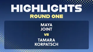 Maya Joint vs Tamara Korpatsch 2026 Cincinnati Open Round One