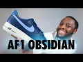 Nike Air Force 1 Obsidian Diffused Blue Aluminum On Foot Review QuickSchopes 854 Schopes IM6600-451