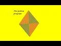 Rhombus pattern using python 2025