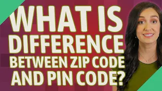What is difference between zip code and PIN code