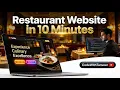 Beautiful Responsive Restaurant Website Beginner to Advanced