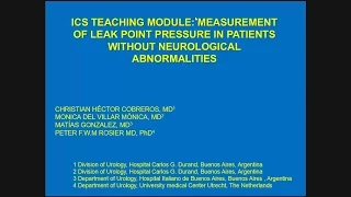 ICS 2014 Workshop 16 part 2 - School of Urodynamics Teaching Modules