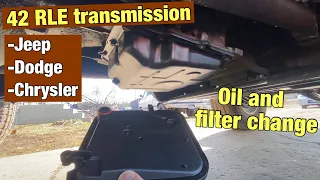 42rle automatic transmission oil and filter change jeep dodge chrysler 