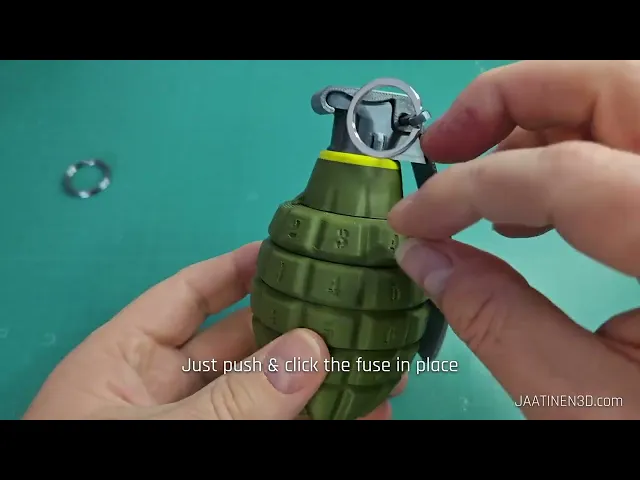 Hand Grenade Cryptex — Configurable 4-digit puzzle container video thumbnail