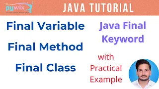 final keyword example in java final methods and classes in java java final variable