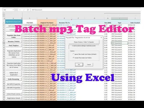 Download MP3 How to export and edit mp3 tags using Excel | Batch MP3 Tag Editor