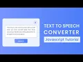 Text To Speech Converter Javascript Project With Source Code