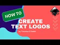 BEGINNERS How to create text logo using Inkscape