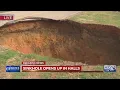 Sinkhole opens up in North Knox County