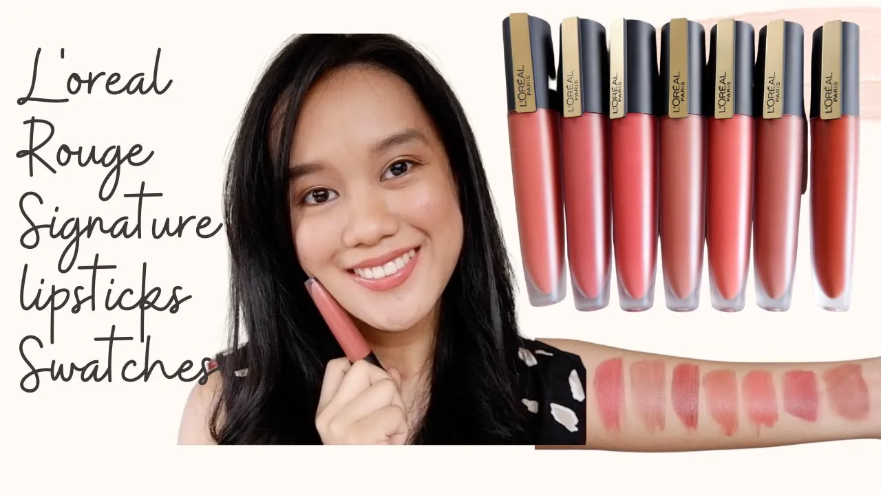 Halo Amici Balik lagi bareng aku Jiglyciouss Hari ini aku akan review Loreal Rouge Signature Liquid . 